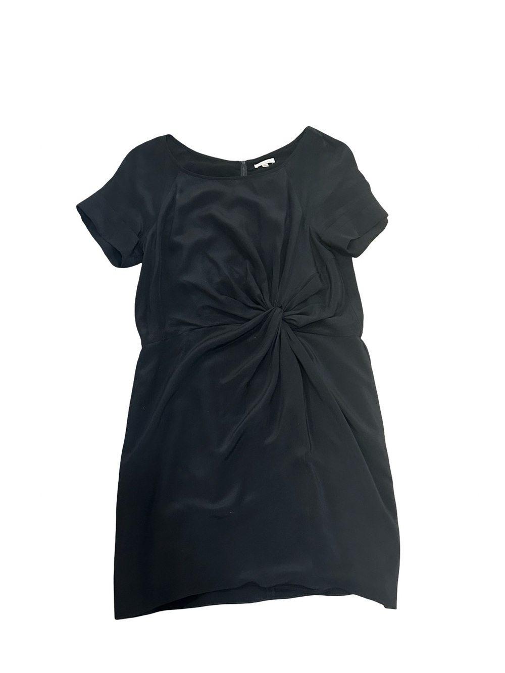 EUC Shoshanna Women’s Size 12 Black Short Sleeve Twist Front Women's Dress